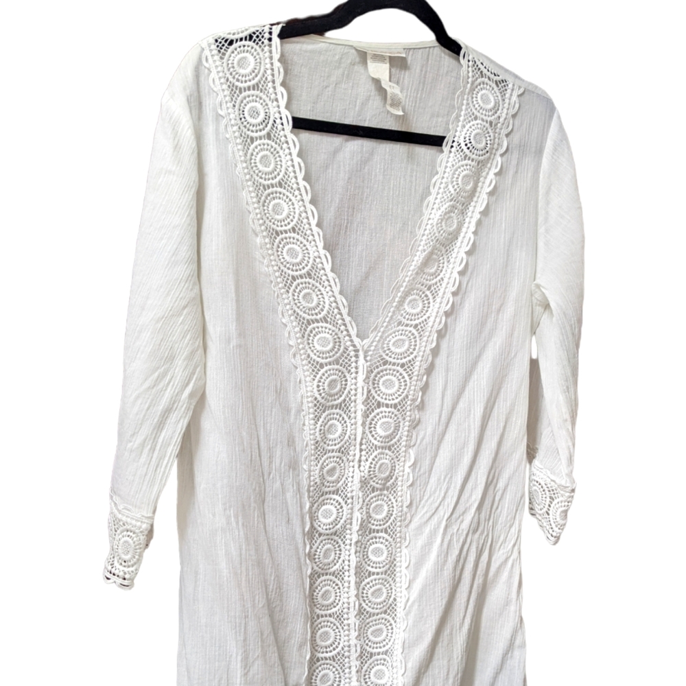 White boho cover up